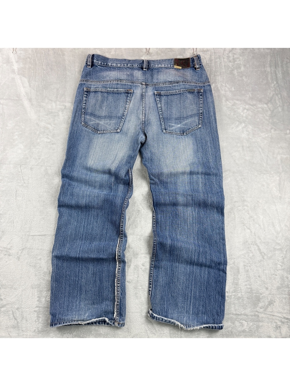 Matthew Buffalo Jeans Xpress 34x31 Blue Distressed Jeans Baggy Straight Leg Y2K